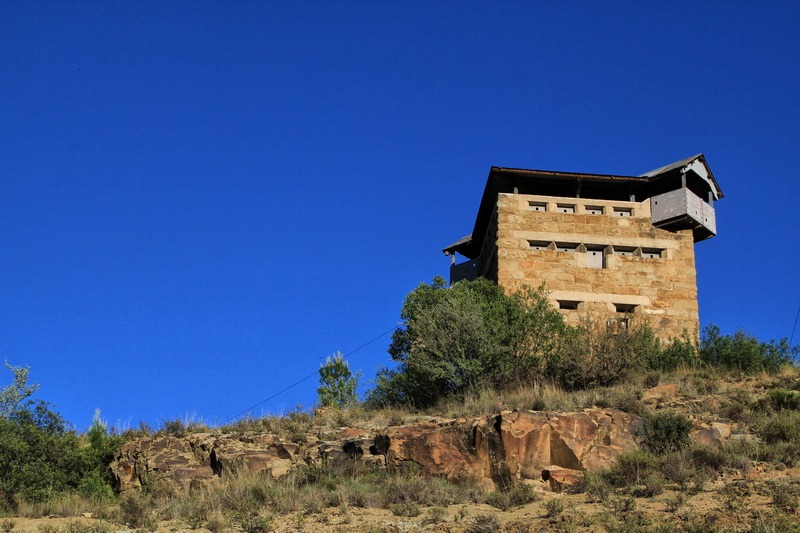 The Brandwag blockhouse looming over Burgersdorp