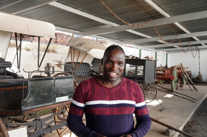 Mkhuseli Saleni, museum curator and education officer.